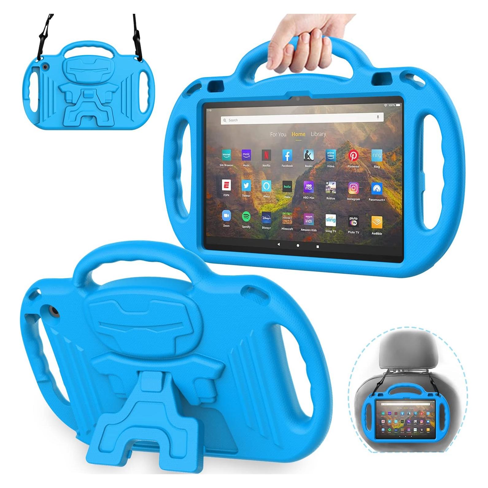 Funda AVAWO para Niños Fire HD 10/10 Plus 2023/2021 Azul