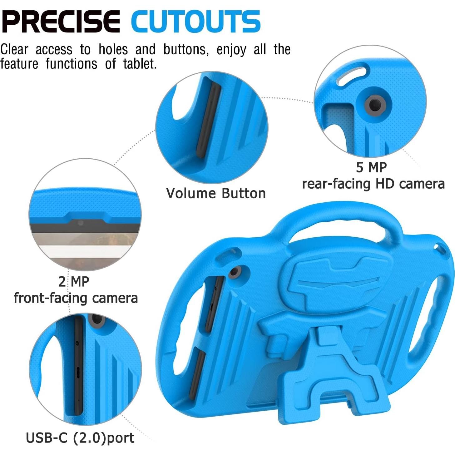 Funda AVAWO para Niños Fire HD 10/10 Plus 2023/2021 Azul