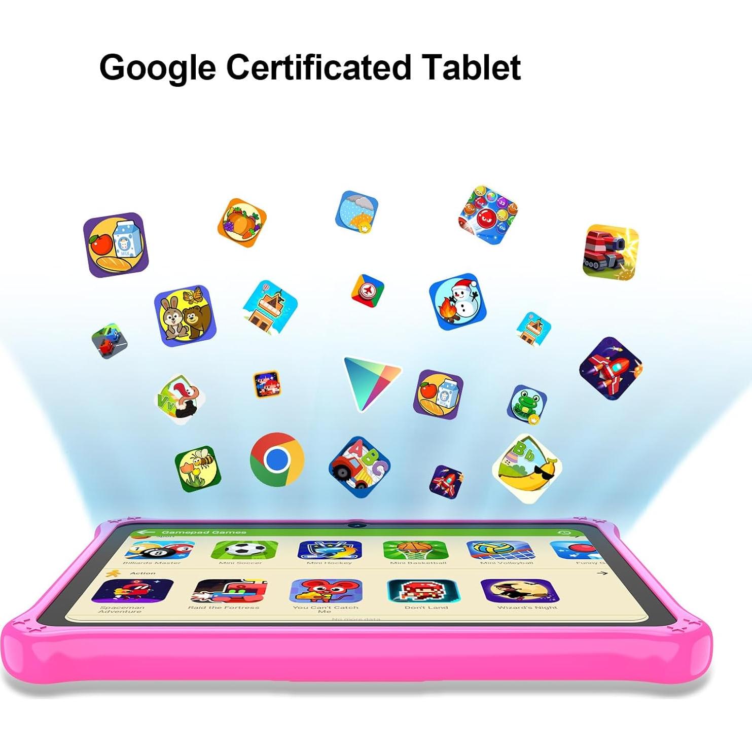 Tablet para Niños PRITOM K7 Rosa 7" 32GB Android 13 WiFi