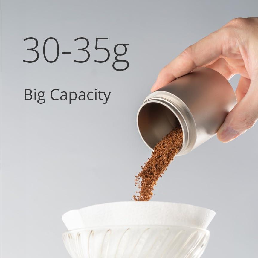 Molinillo de Café Manual 1Zpresso J Plata Acero Inoxidable 35g