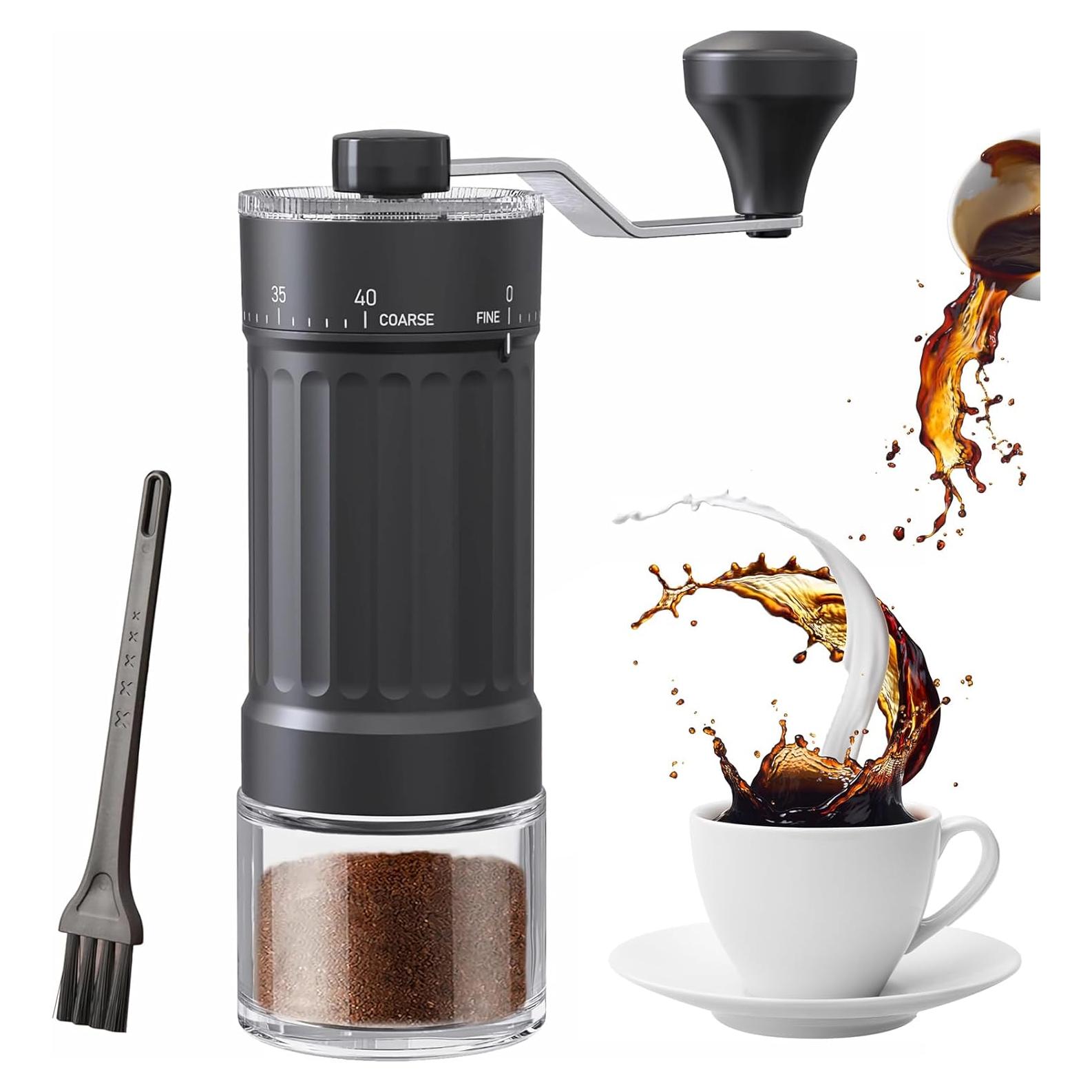 Molino de Café Manual EZLucky 30g, 40 Ajustes, Cerámica