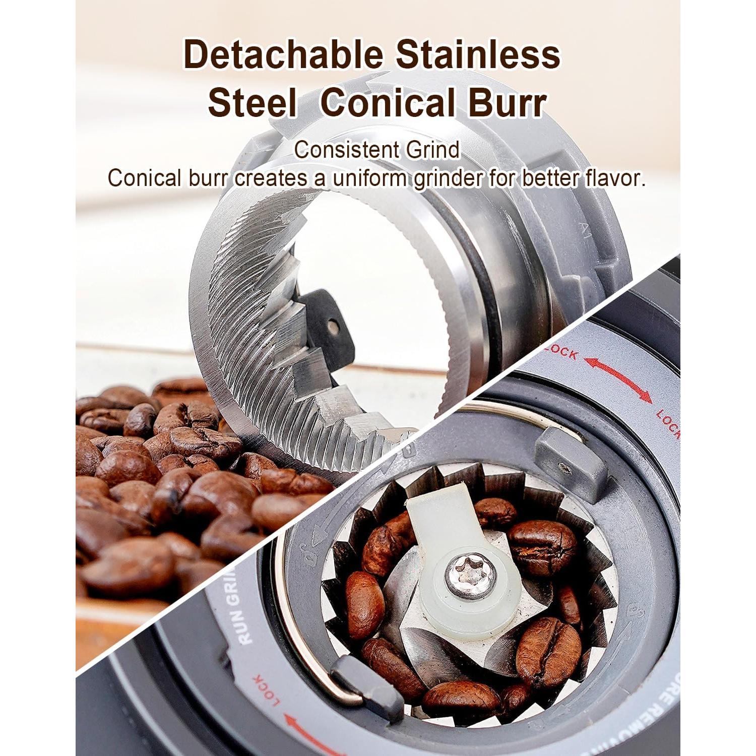 Molinillo de Café MOKKOM con Escala Bluetooth y 31 Configuraciones