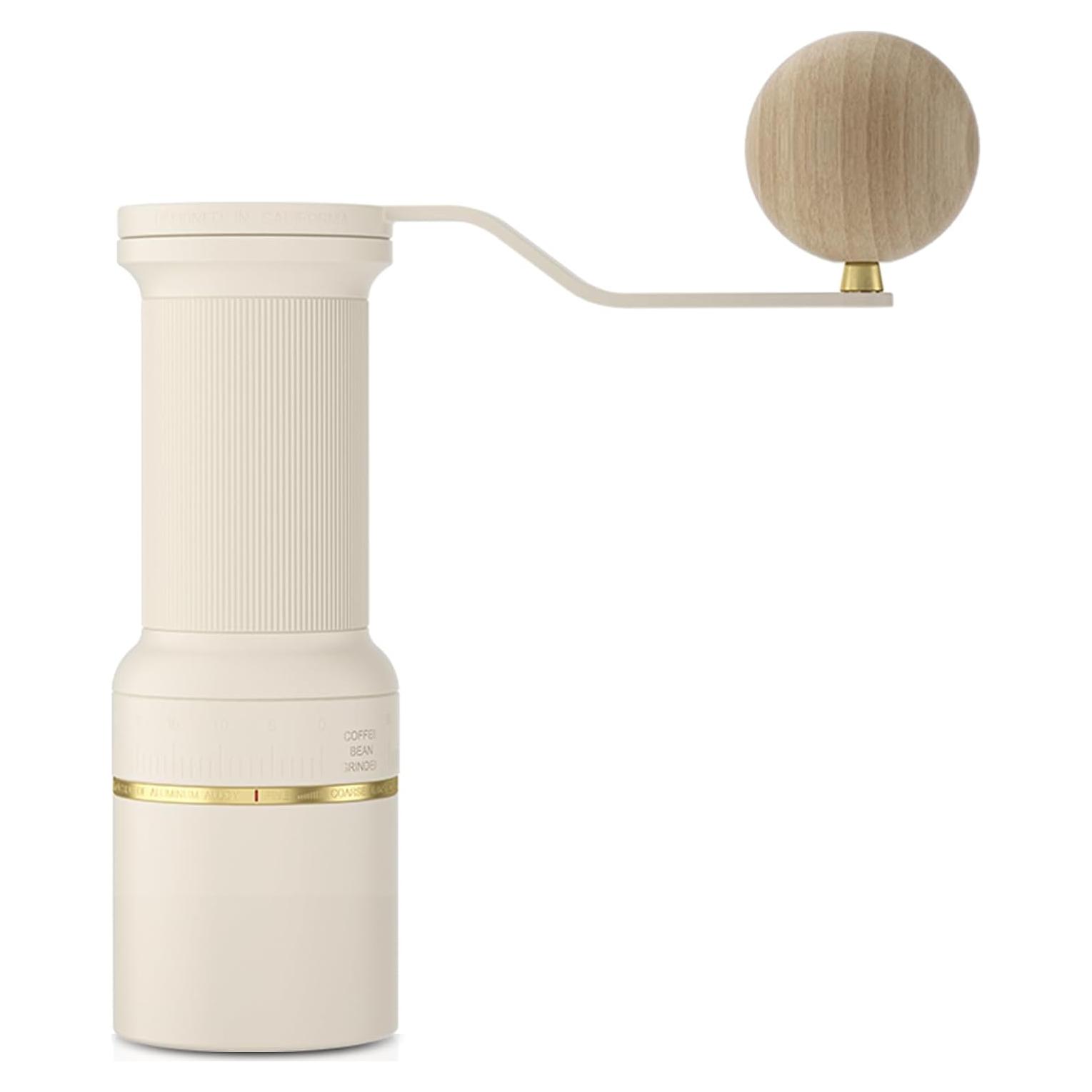 Molinillo de Café Manual Cocinare B38 Ultra - 30g, Blanco Vintage