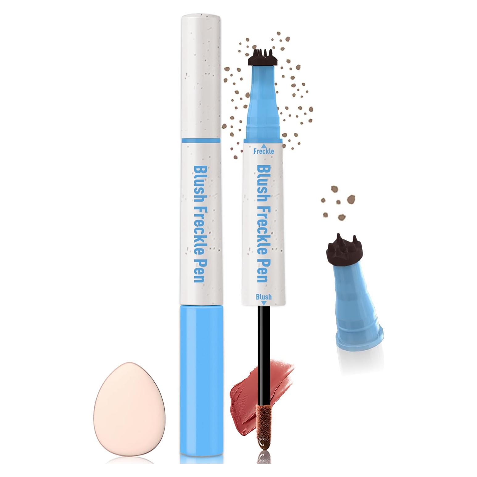 Bolígrafo 2 en 1 Rubor Líquido y Sello de Pecas Wugbc