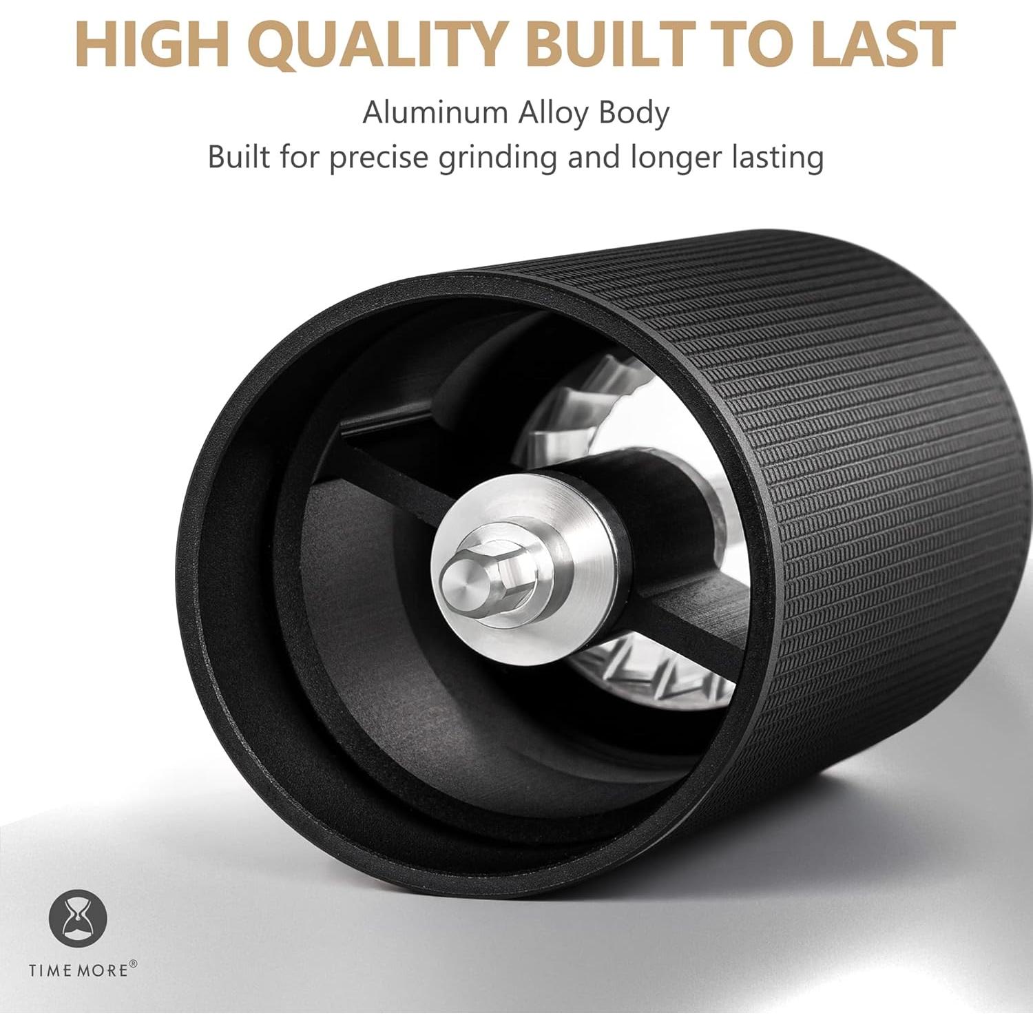 Molinillo de Café Manual TIMEMORE Chestnut C3 ESP Pro - Negro, Acero Inoxidable, Molienda Ajustable