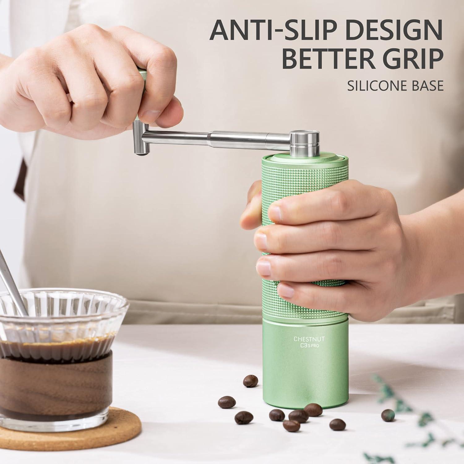 Molinillo de Café Manual TIMEMORE C3S PRO Verde 580g