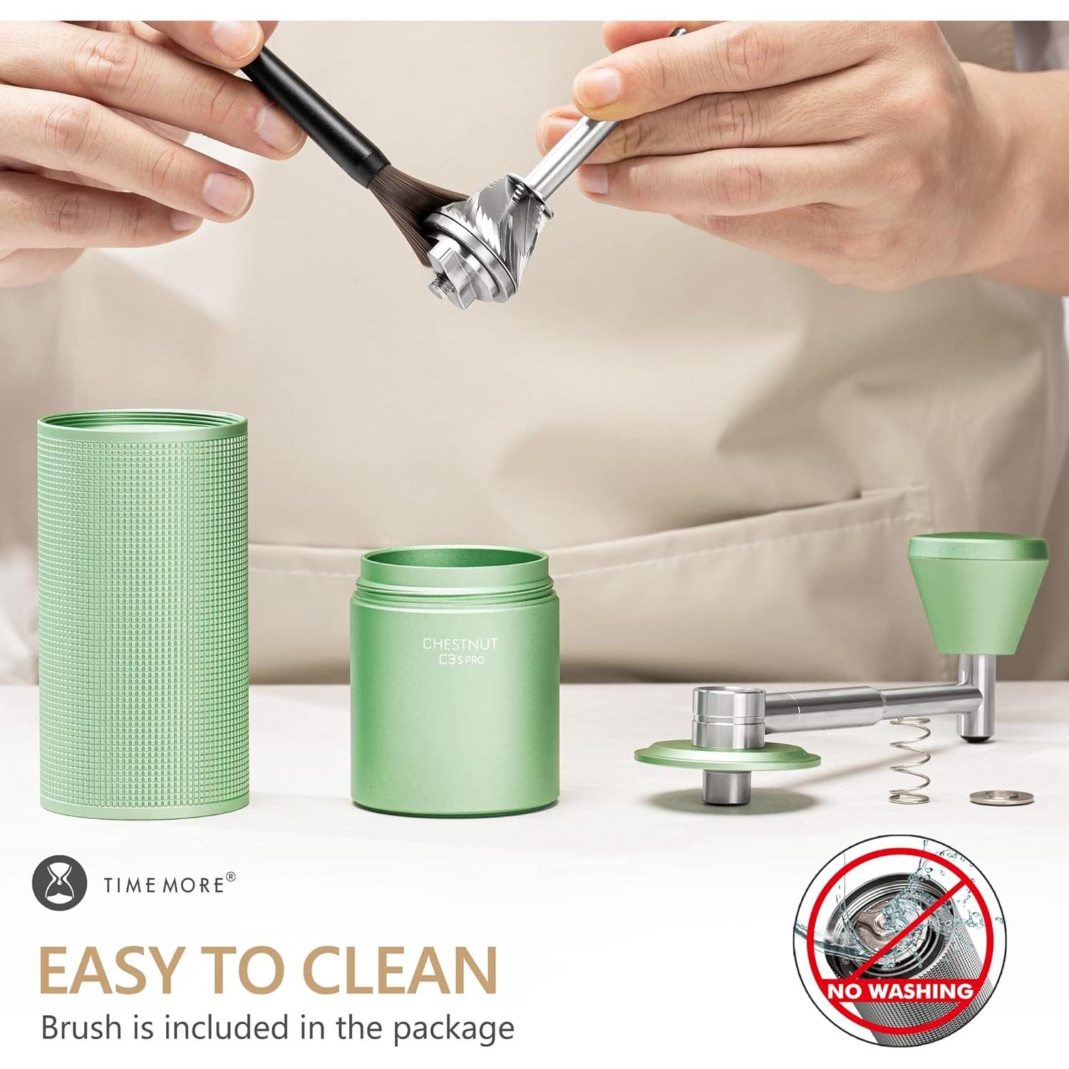 Molinillo de Café Manual TIMEMORE C3S PRO Verde 580g