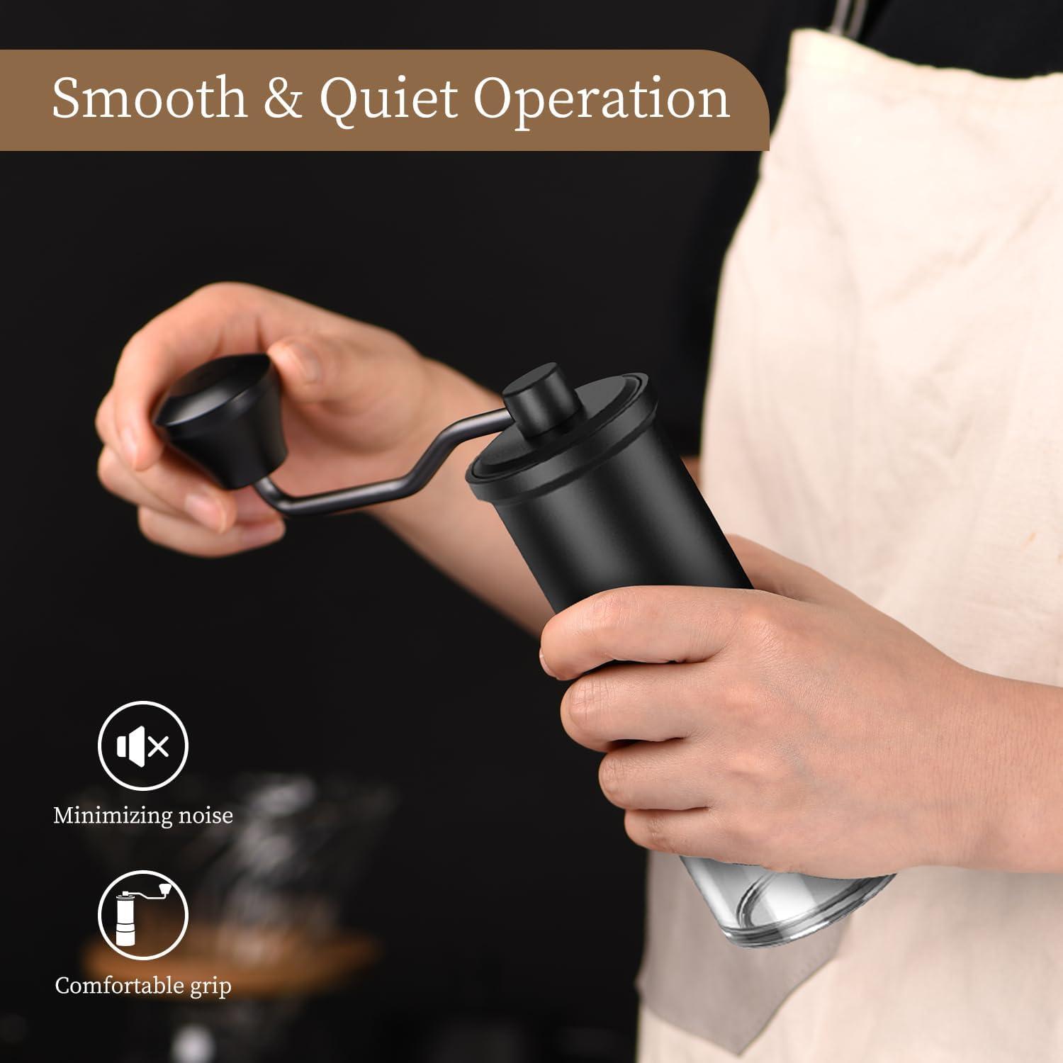 Molino de Café Manual ELMWAY con Núcleo de Acero Inoxidable