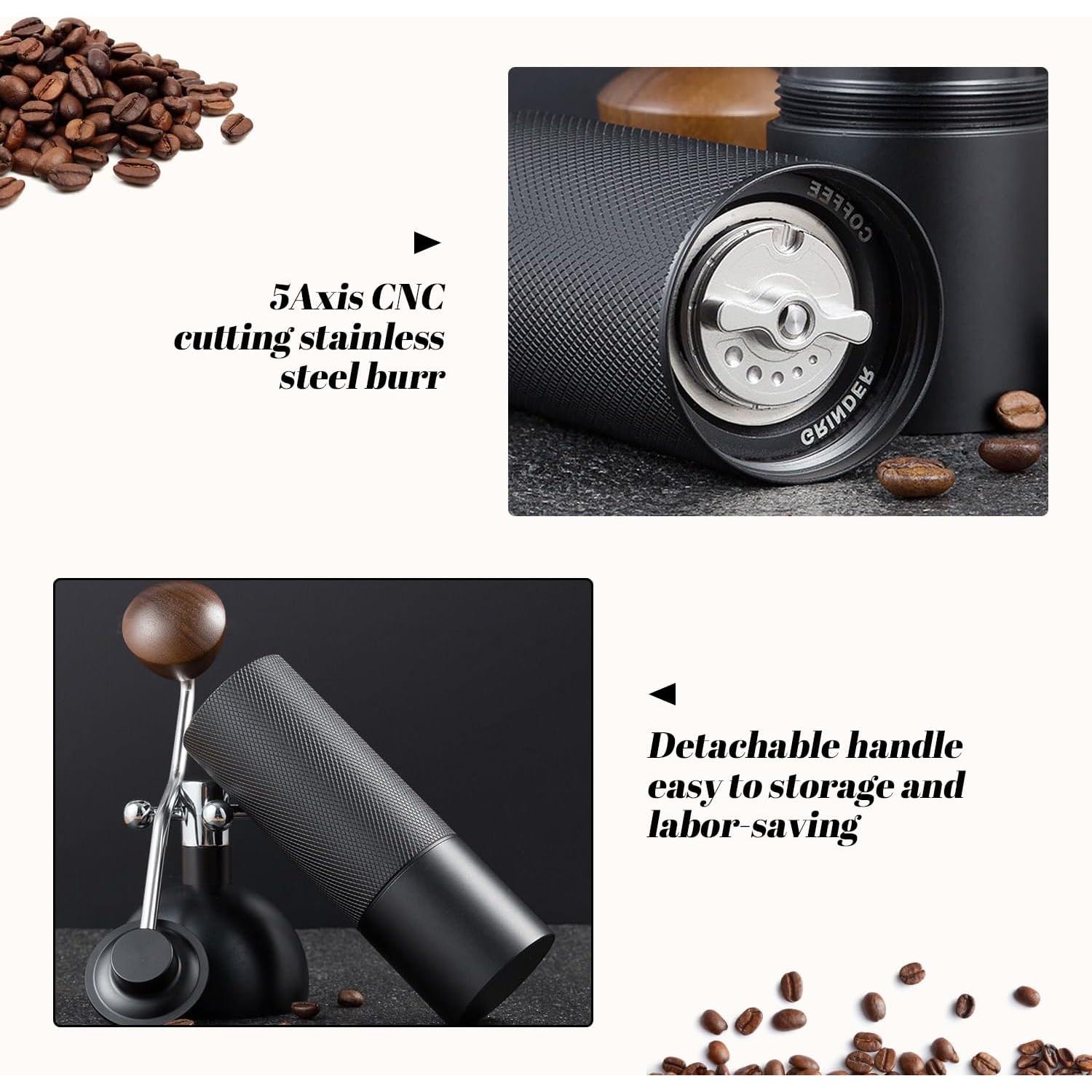 Molino de café manual Genérico MCG2401 25g acero inoxidable