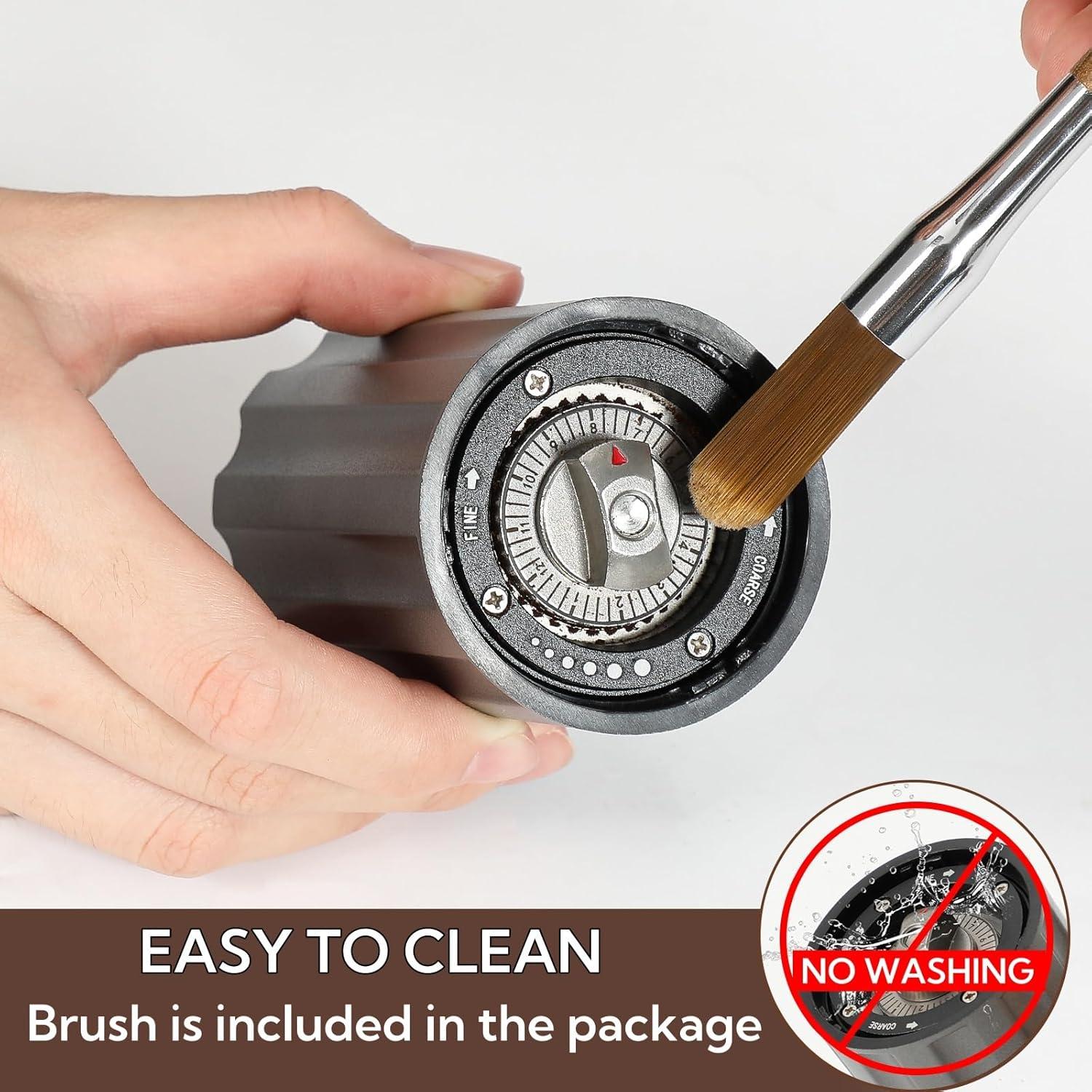 Molino de Café Manual CHDEXU 25g Acero Inoxidable Ajustable