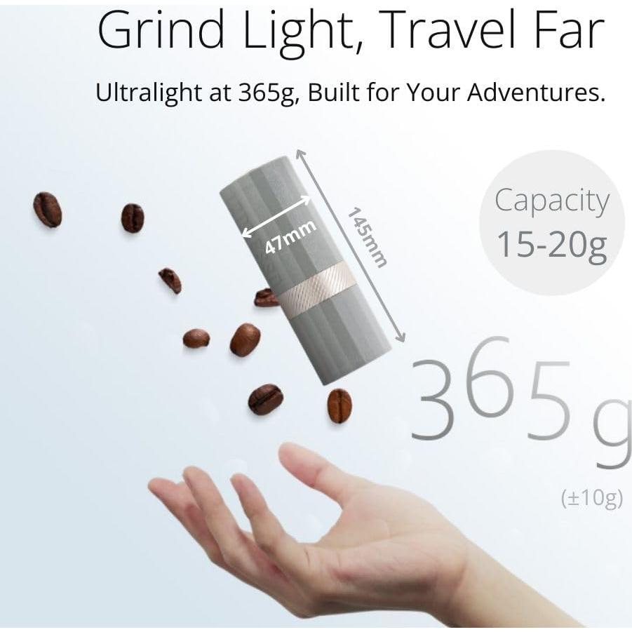 Molinillo de Café Manual 1Zpresso Q Air Púrpura - Compacto y Ajustable