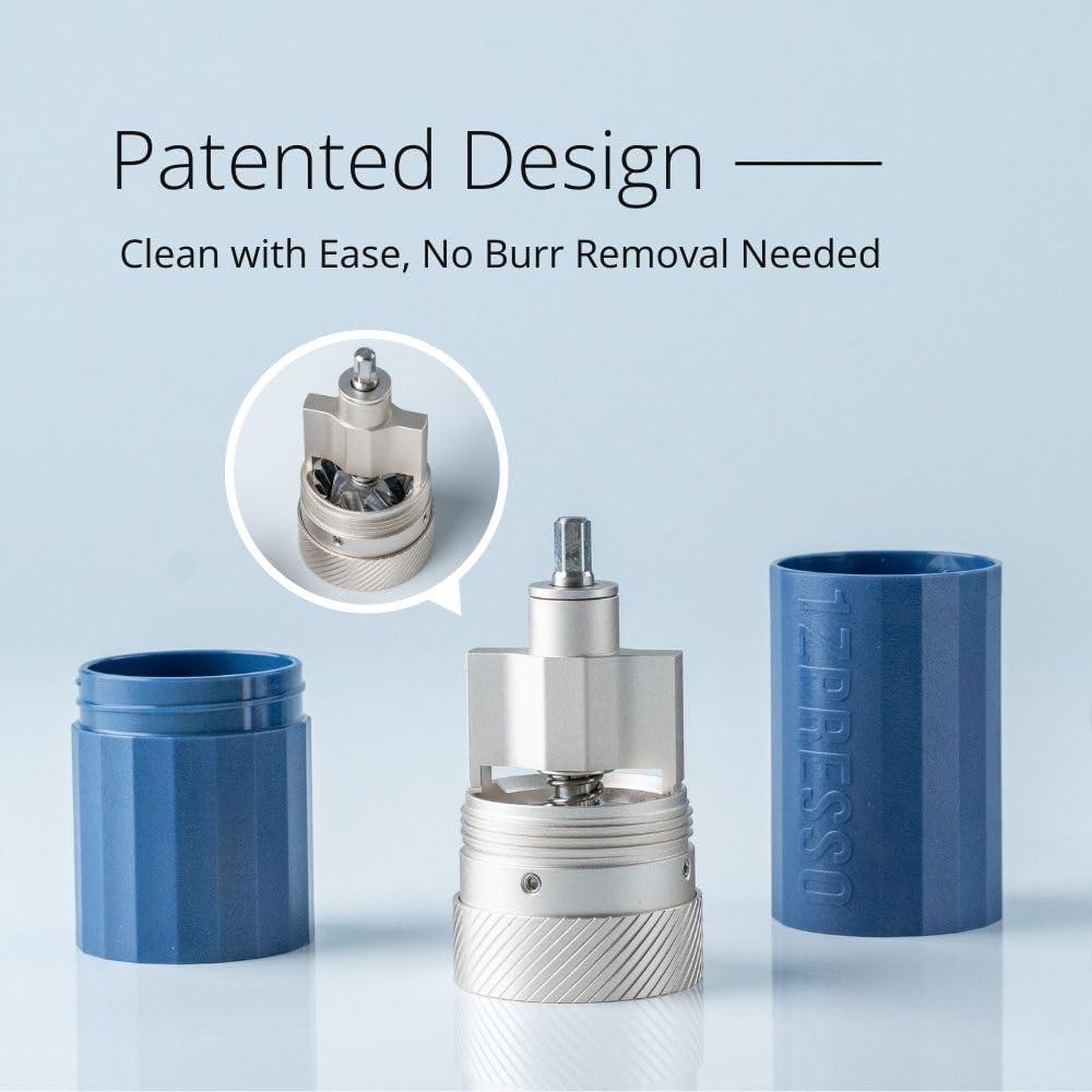 Molinillo de Café Manual 1Zpresso Q Air Púrpura - Compacto y Ajustable