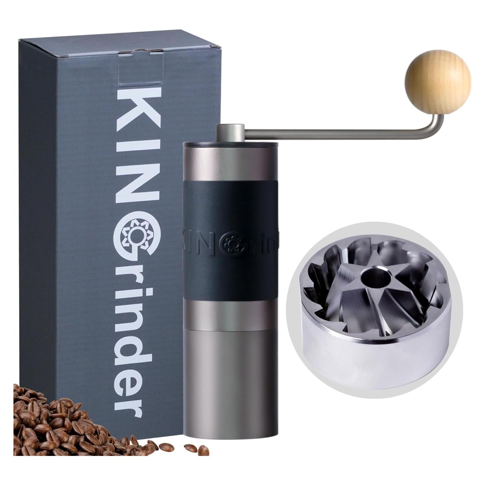 Molinillo de Café Manual KINGrinder K1 con Mango Recto 20-25g
