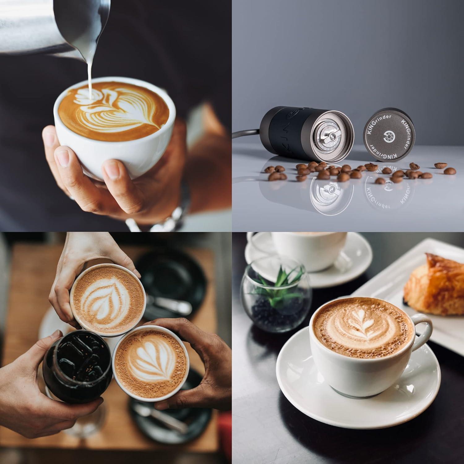 Molinillo de Café Manual KINGrinder K1 con Mango Recto 20-25g