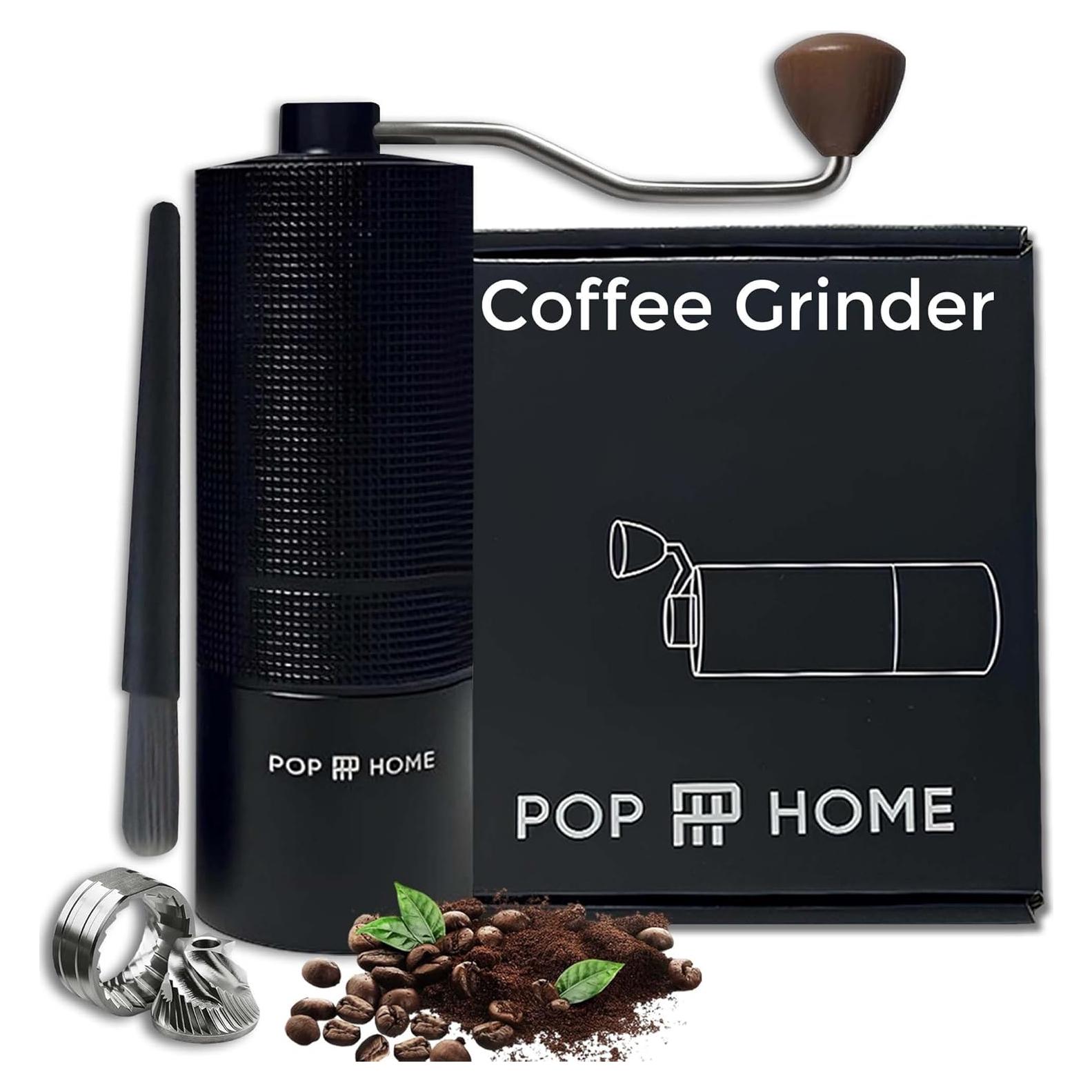 Molino de Café Manual Pop and Party - Acero Inoxidable, 0.57 kg