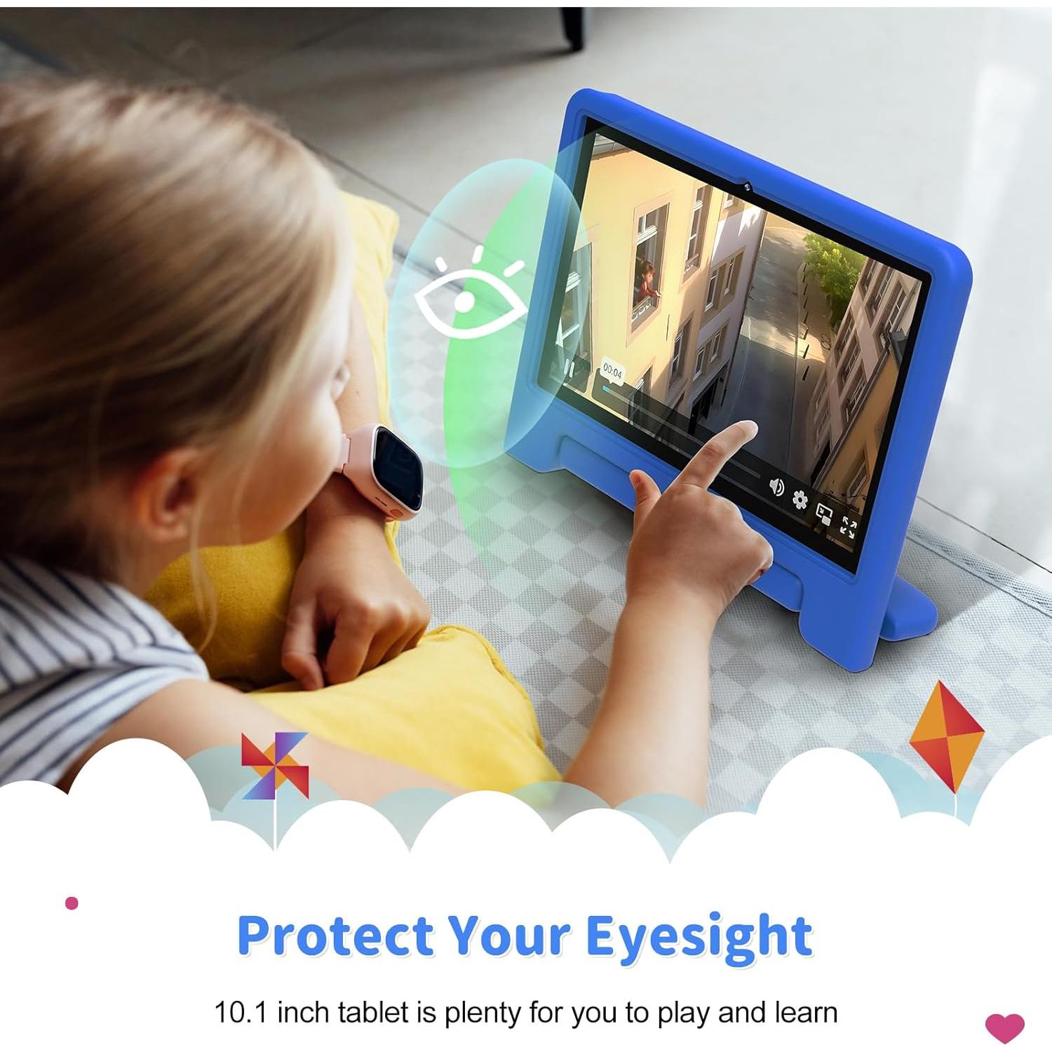 Tableta Infantil CFVOCUY 10.1" Quad-Core 32GB Azul