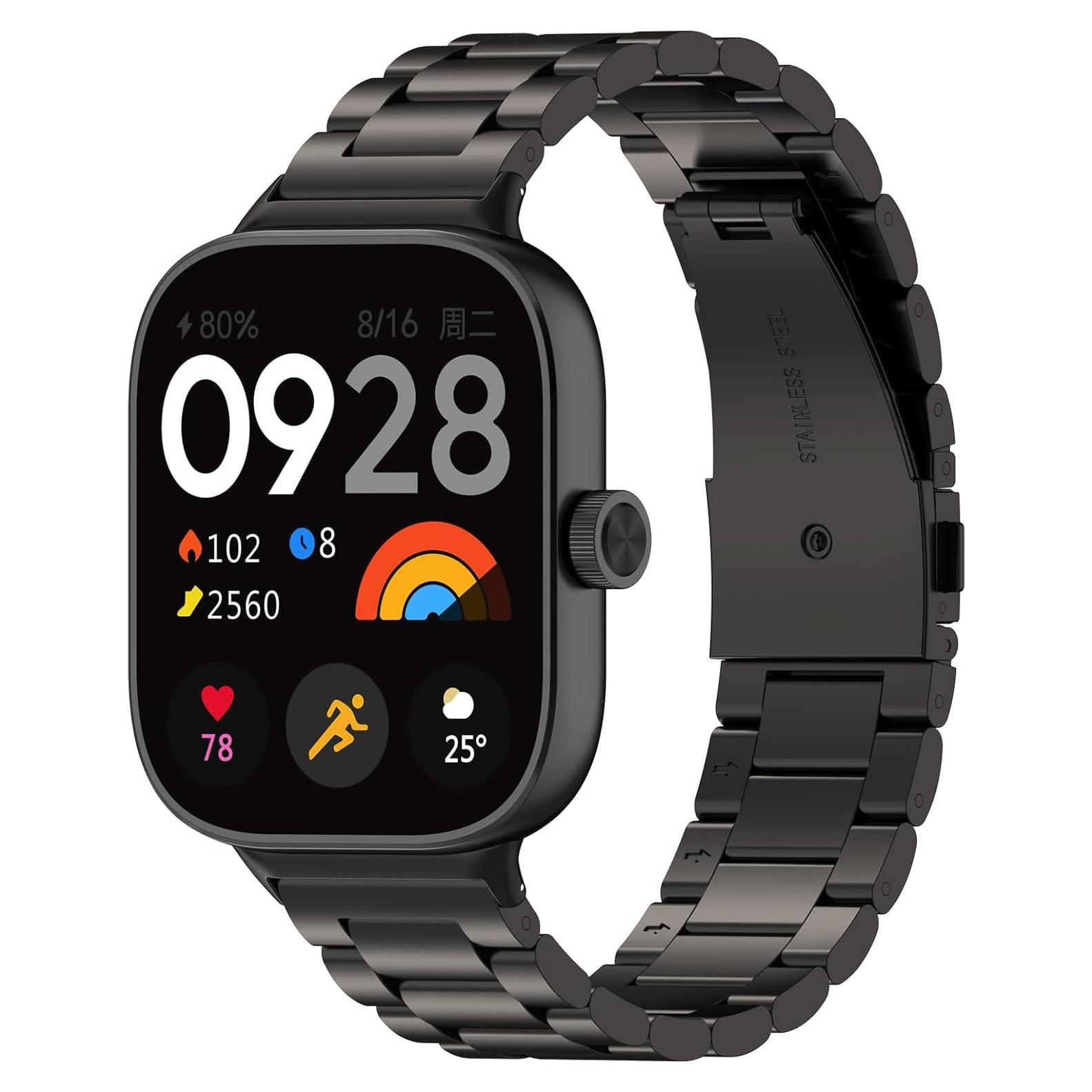 Banda de Metal E ECSEM para Xiaomi Smart Band 9 Pro Ajustable