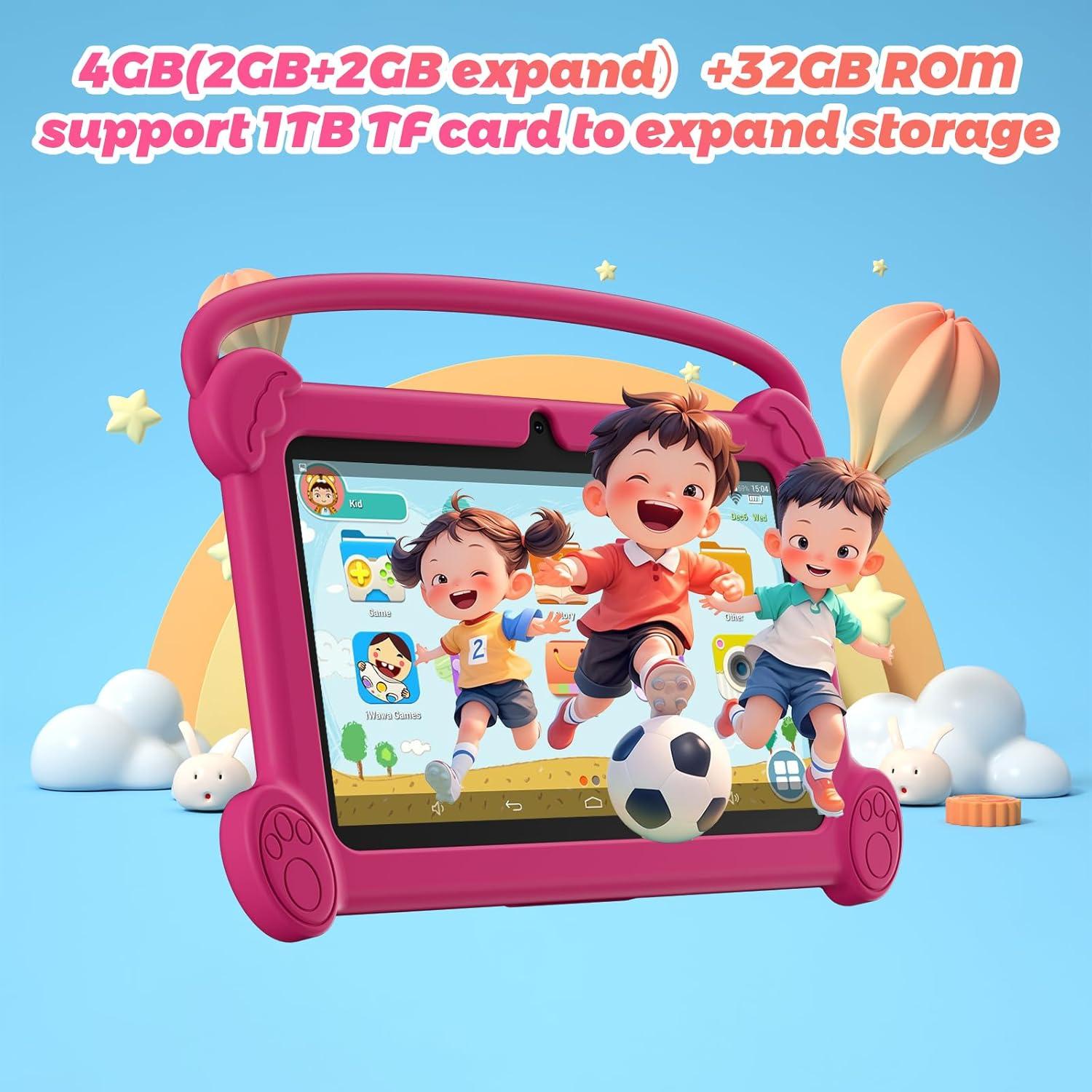 Tablet Infantil DIGITHINK 7" con Funda Protectora 4GB RAM 32GB