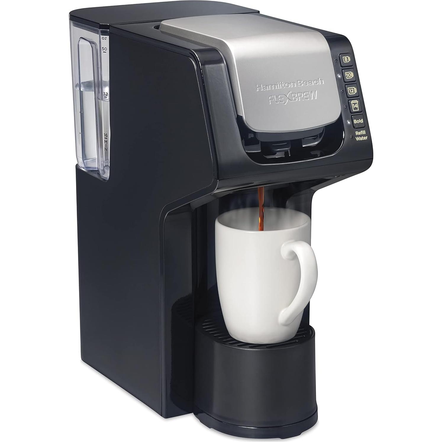 Cafetera Hamilton Beach FlexBrew 1 Taza 1.5L Automática Negra
