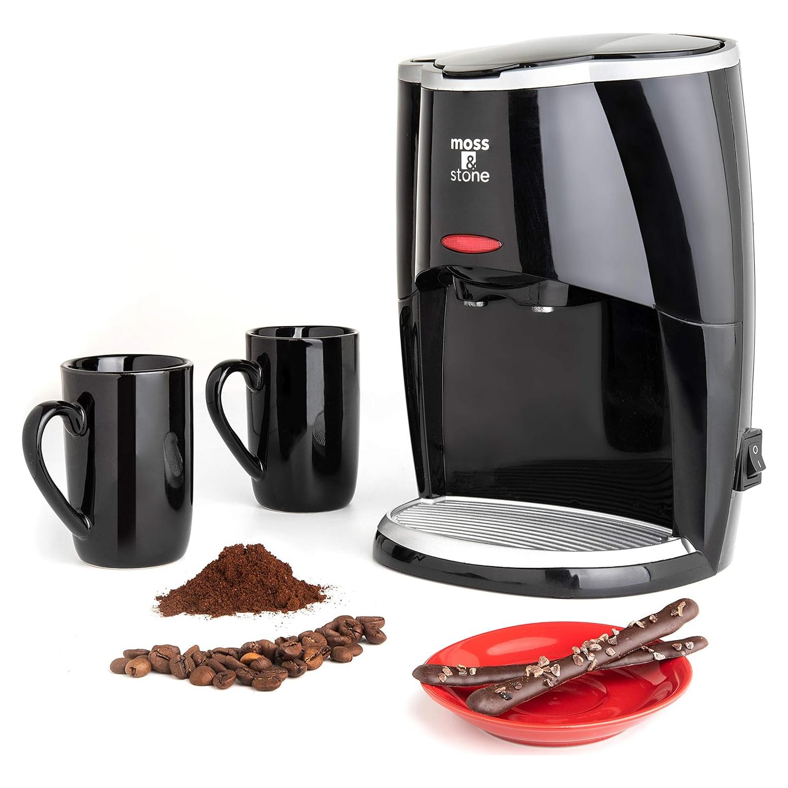 Mini Cafetera de Goteo Moss & Stone con 2 Tazas 5 oz