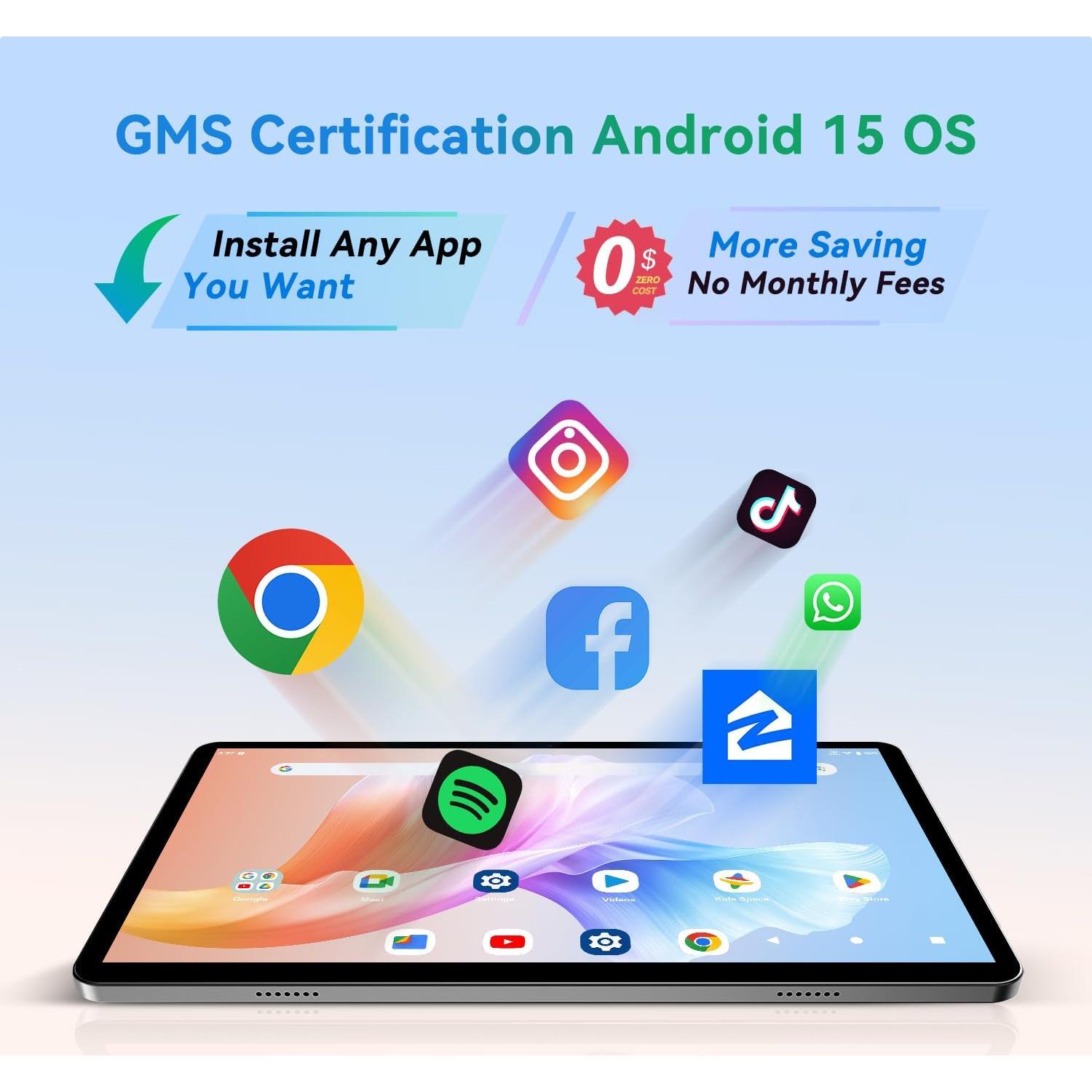 Tableta Android 15 SVITOO P10GY 10" 12GB RAM 128GB Gris