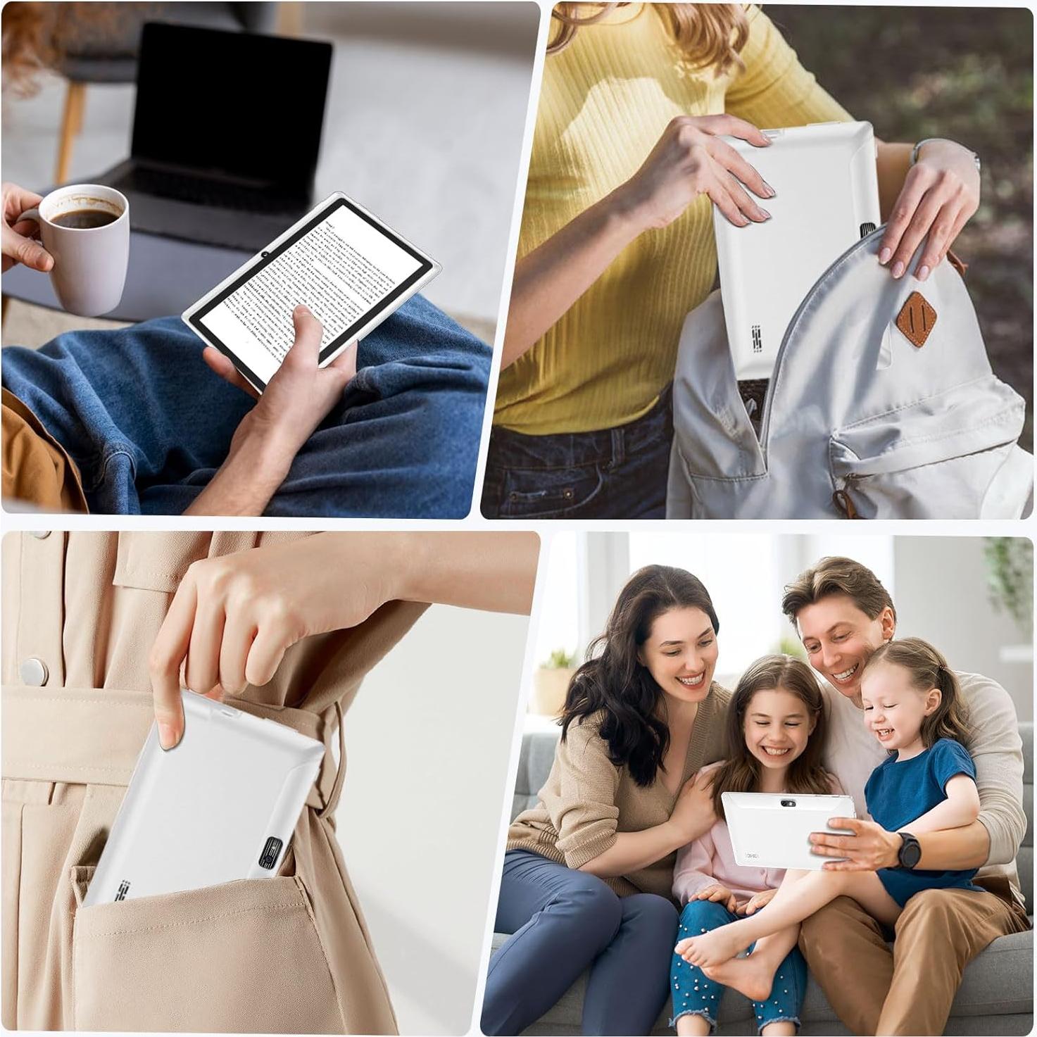 Tablet Android 15 HNVHNV 7" 9GB RAM 32GB ROM 1TB Expansión Rosa