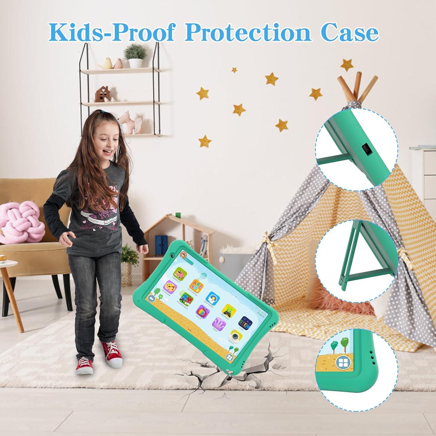 Tableta para Niños NEWISION M10 10.1" Android 14 Verde