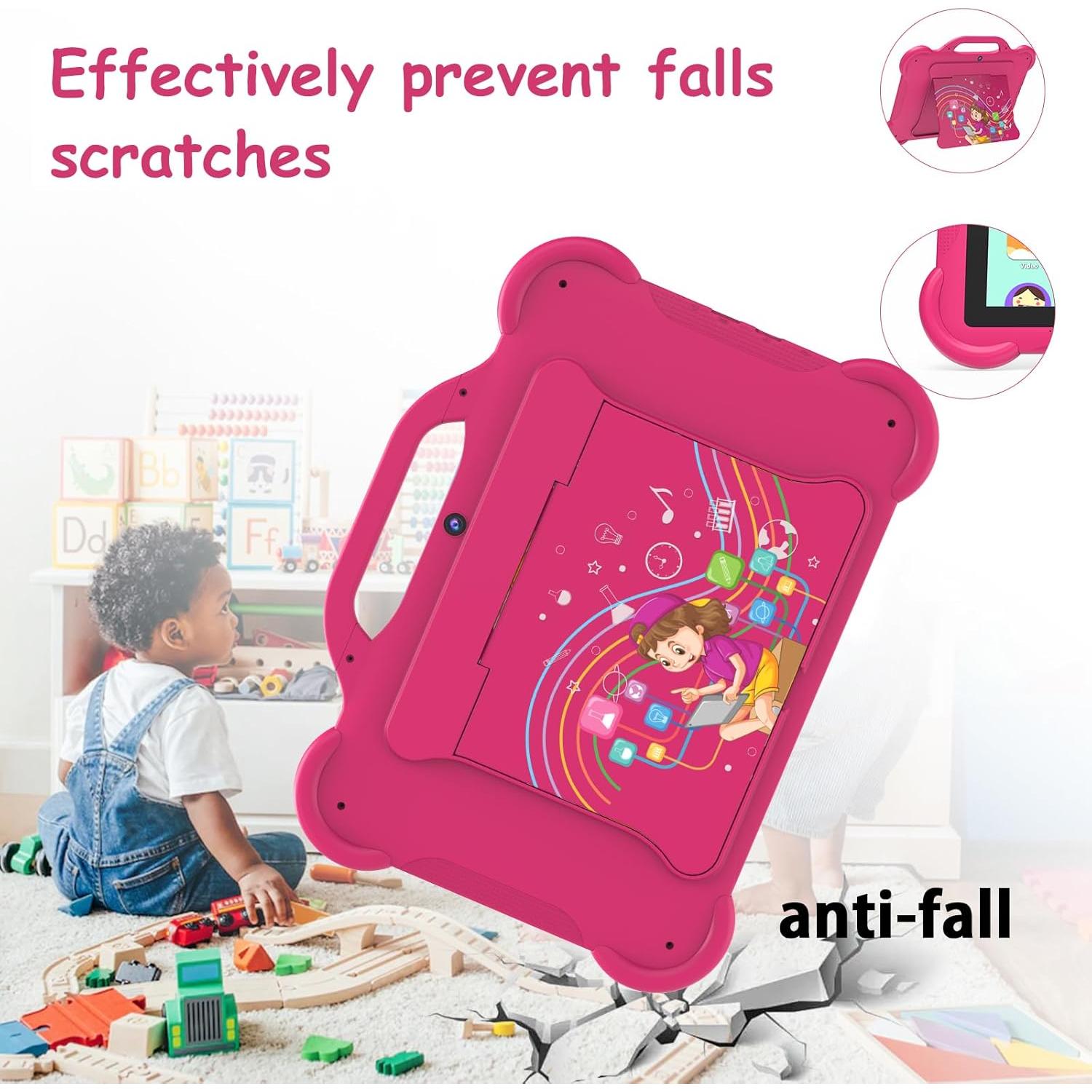 Tableta para Niños PEICHENG 10.1" Android 14.0 Rosa