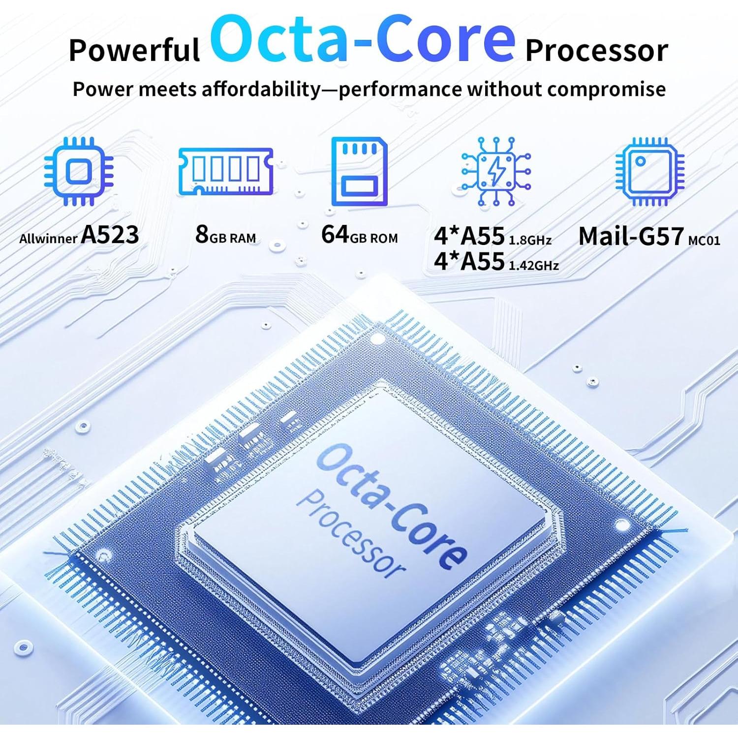 Tableta Android 10.1 TabneraX UTbook, 8GB RAM, 64GB, IPS HD