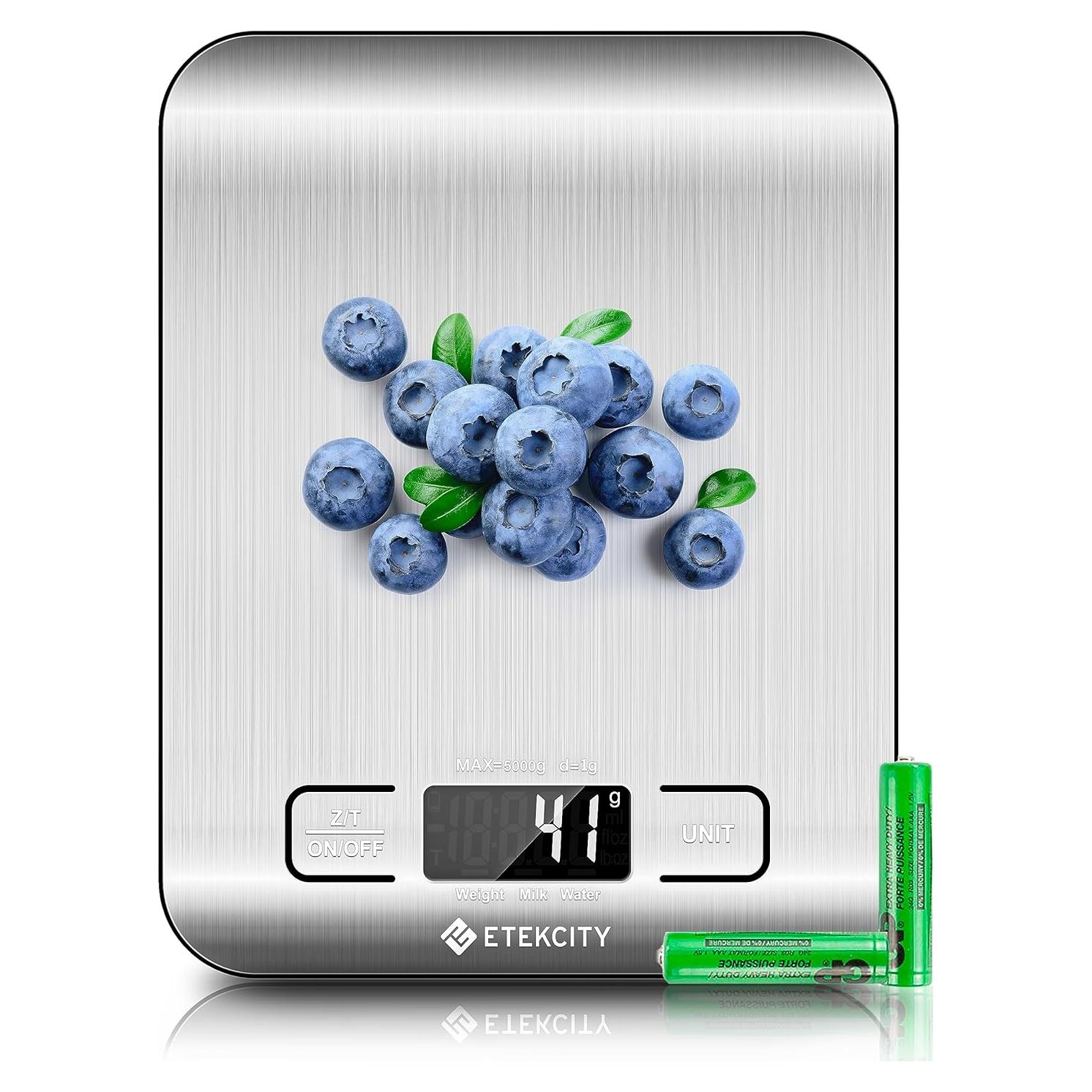 Balanza de Cocina Digital Etekcity EK6015 Acero Inoxidable 5kg