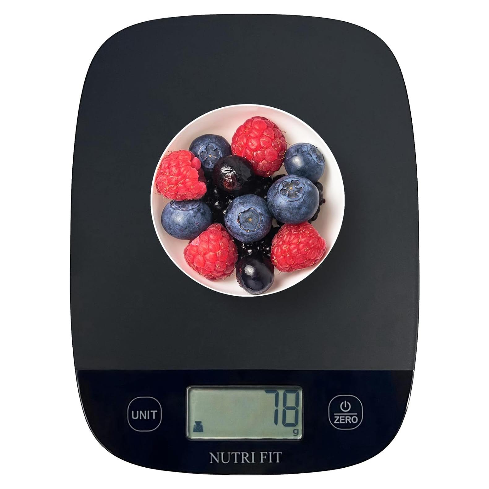 Balanza de Cocina Digital NUTRI FIT 5kg Precisa Tare Inteligente