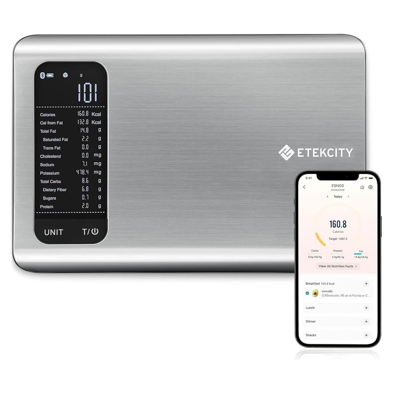 Báscula de Cocina Inteligente Etekcity ESN00 Acero Inoxidable 5 kg