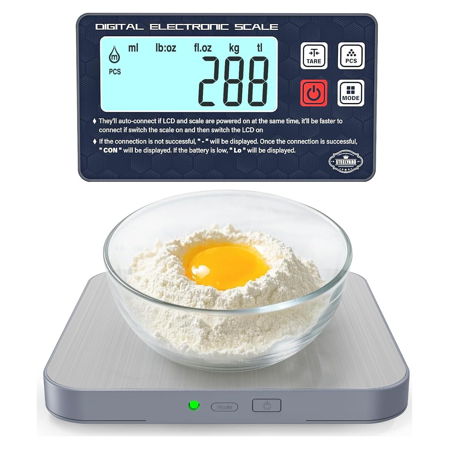 Balanza de Cocina Digital AWLKIM - Pantalla Desmontable 5kg