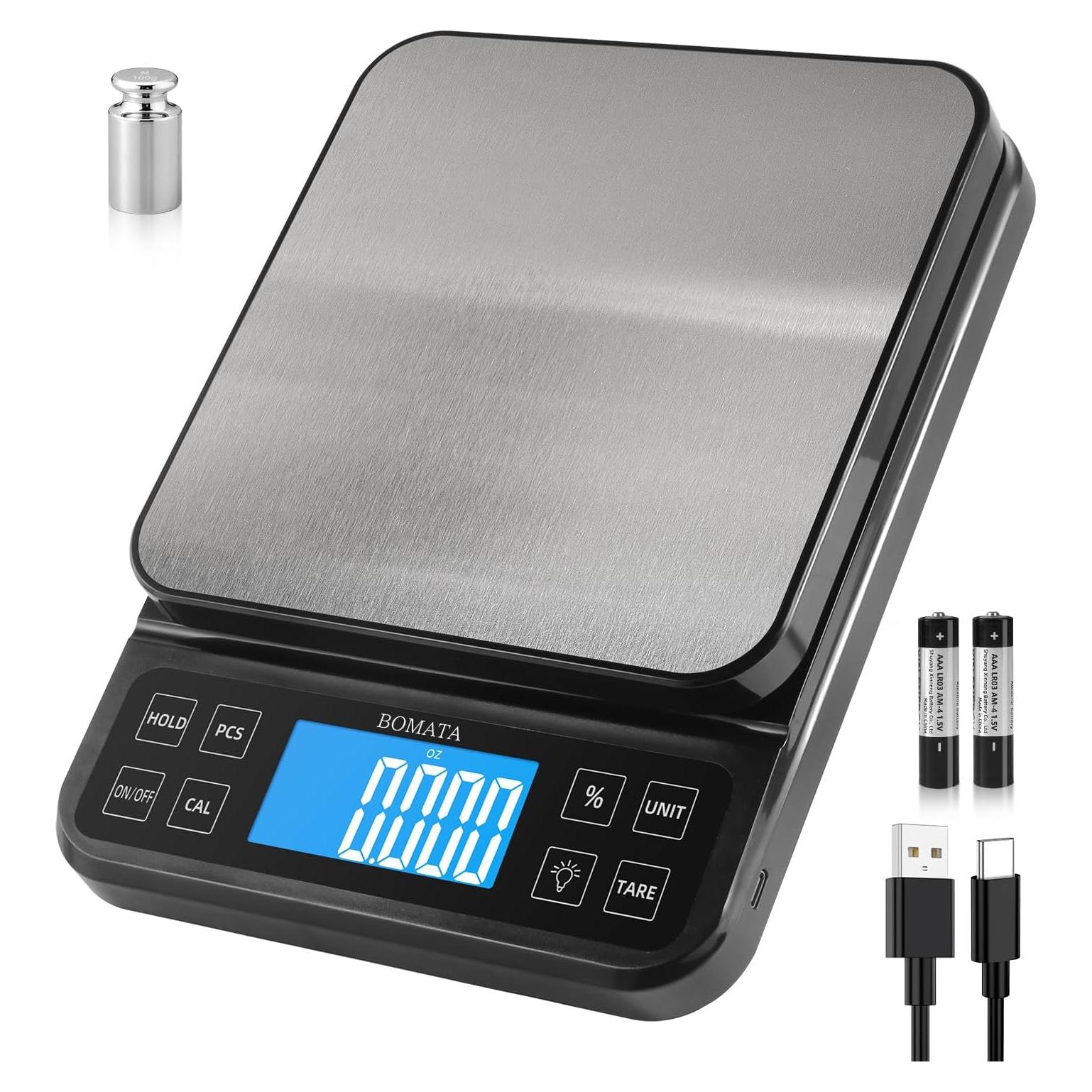 Balanza de Cocina BOMATA B613 5kg Alta Precisión 0.1g USB