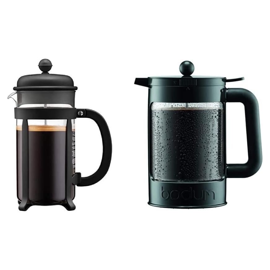Set de Cafeteras Bodum: Prensa Francesa 1L y Frío 1.5L