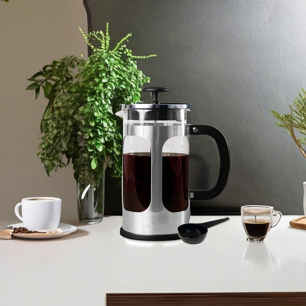 Cafetera Prensa Francesa Farberware Acero Inoxidable 8 Tazas