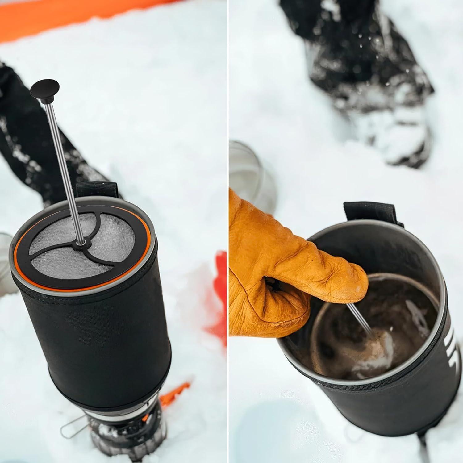 Cafetera Prensa Francesa Silicona 2 Paquetes Compacta 209g