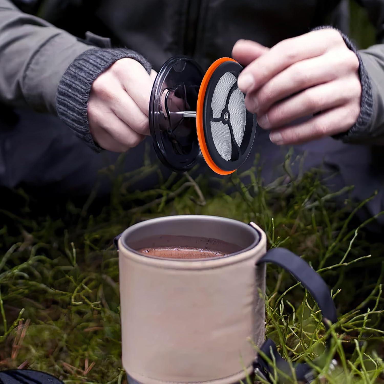 Cafetera Prensa Francesa Silicona 2 Paquetes Compacta 209g