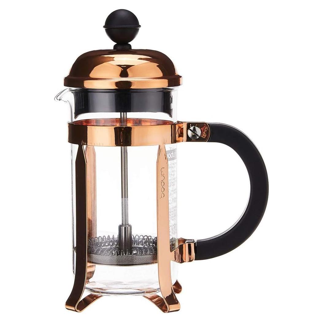 Cafetera Prensa Francesa Bodum Chambord 3 Tazas Cobre 0.35L