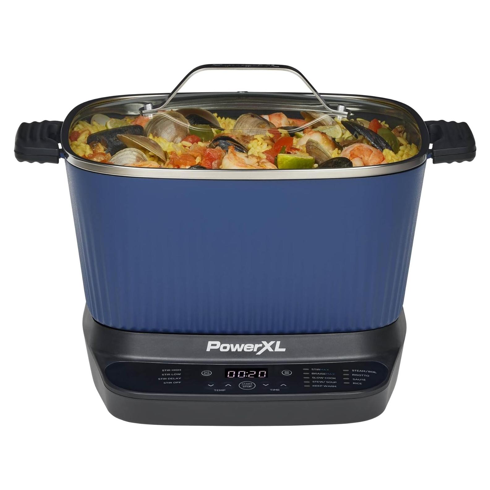 Olla Multiusos Digital PowerXL 7.5L Azul Medianoche 9 en 1