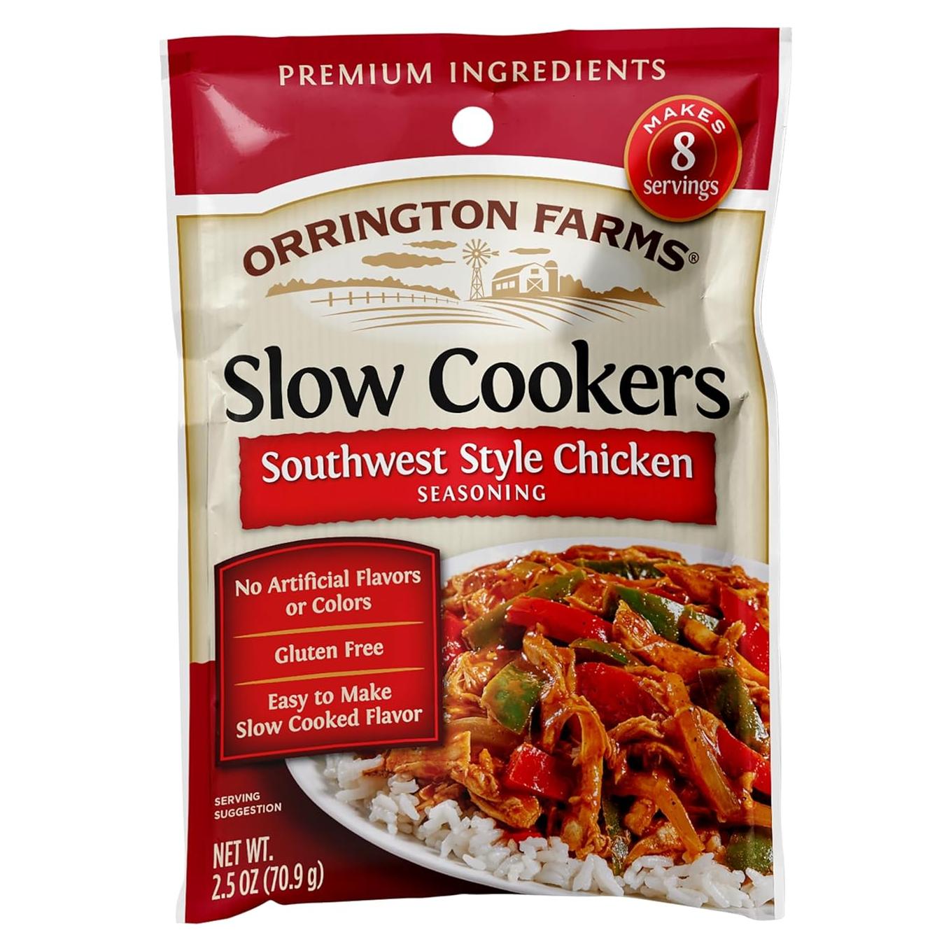 Sazonador de Pollo Estilo Suroeste Orrington Farms 12 Unidades