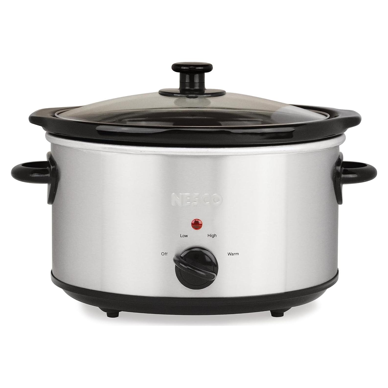 Olla de Cocción Lenta NESCO SC-4-25 4 Cuartos Plata