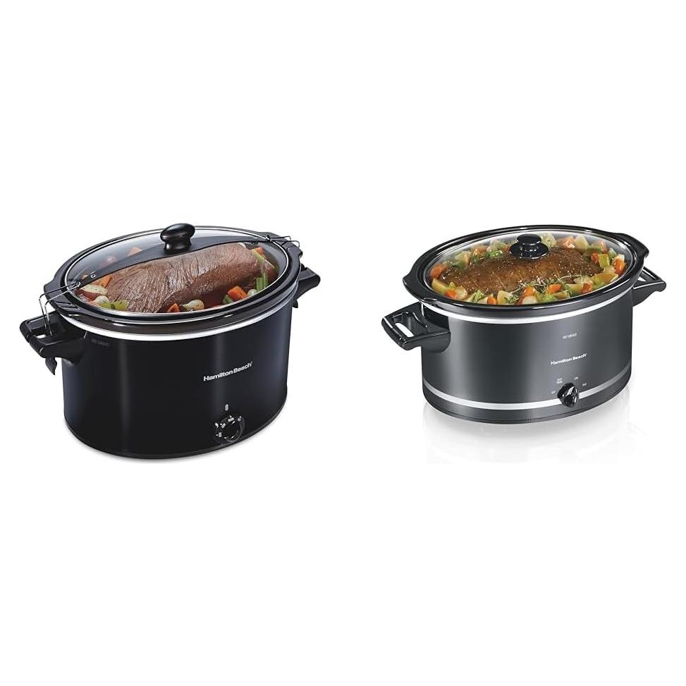 Olla de Cocción Lenta Hamilton Beach 10 Cuartos Negra