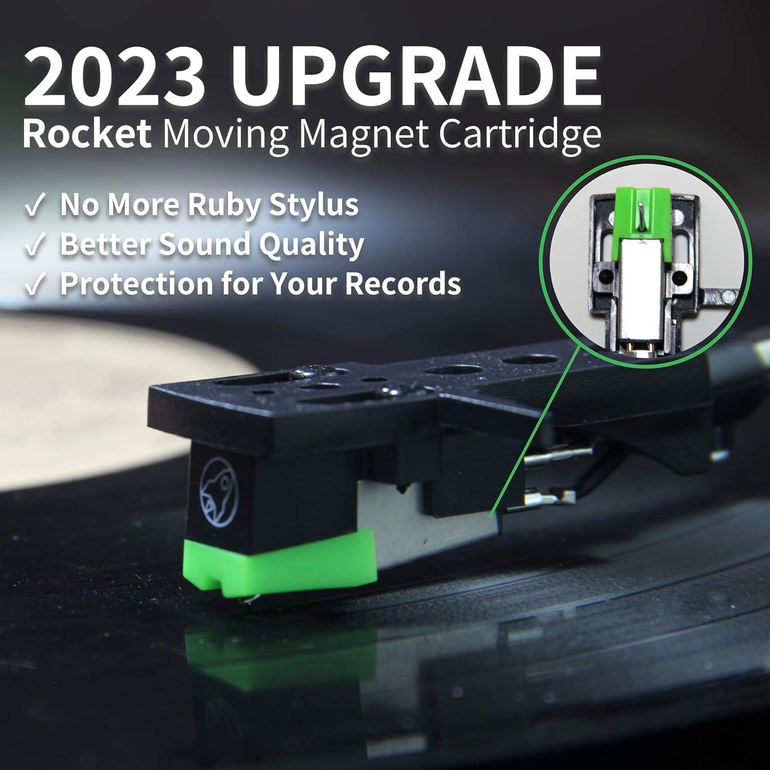 Tocadiscos Bluetooth Arkrocket Discovery II 3 Velocidades Retro