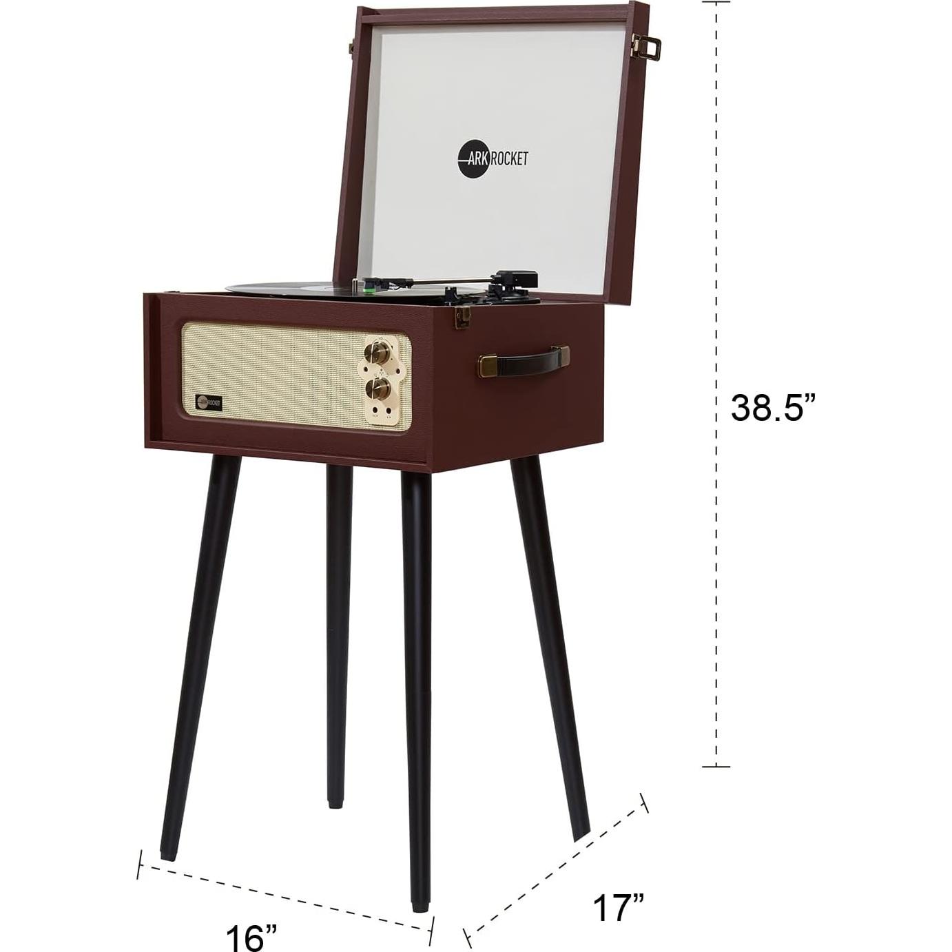 Tocadiscos Bluetooth Arkrocket Discovery II 3 Velocidades Retro