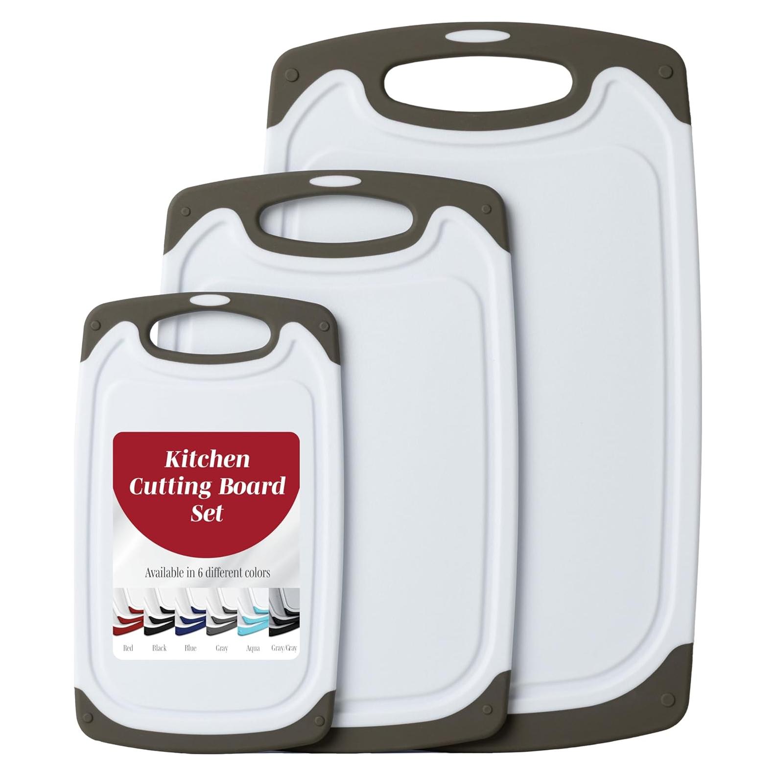 Juego de Tablas de Cortar HOMWE - 3 Piezas Antideslizantes