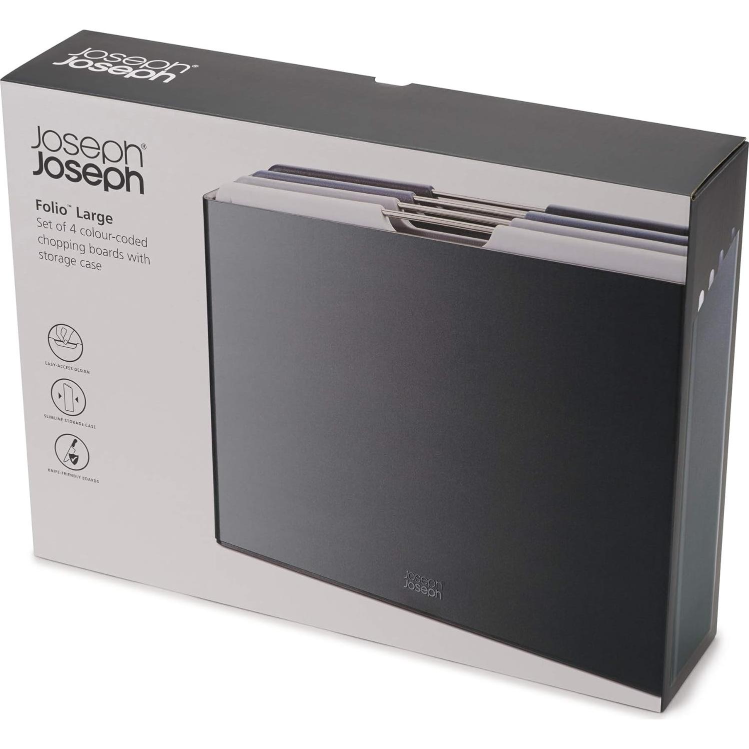 Conjunto de tablas de cortar 4 piezas Joseph Joseph Grafito