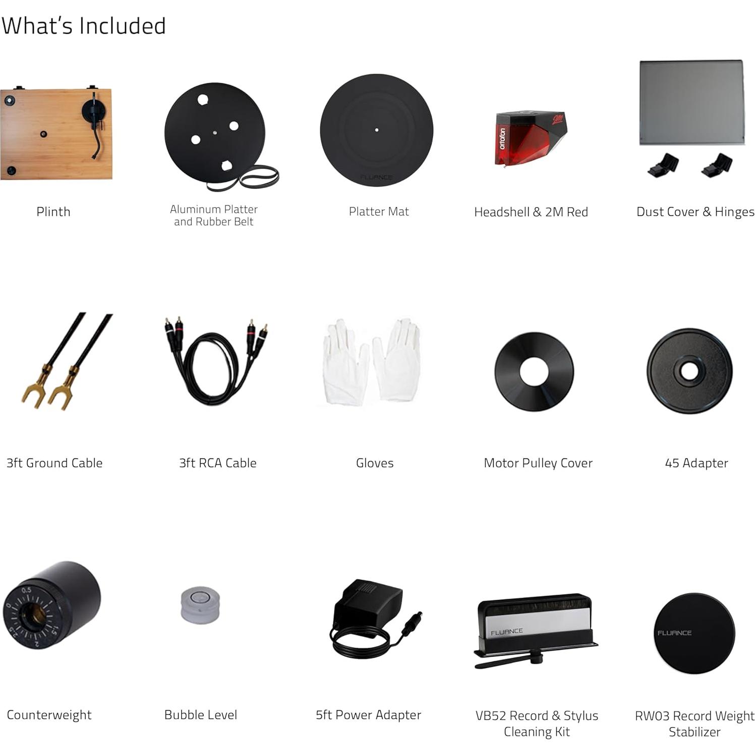 Tocadiscos Fluance RT83 Vinilo con Cartucho Ortofon 2M Rojo