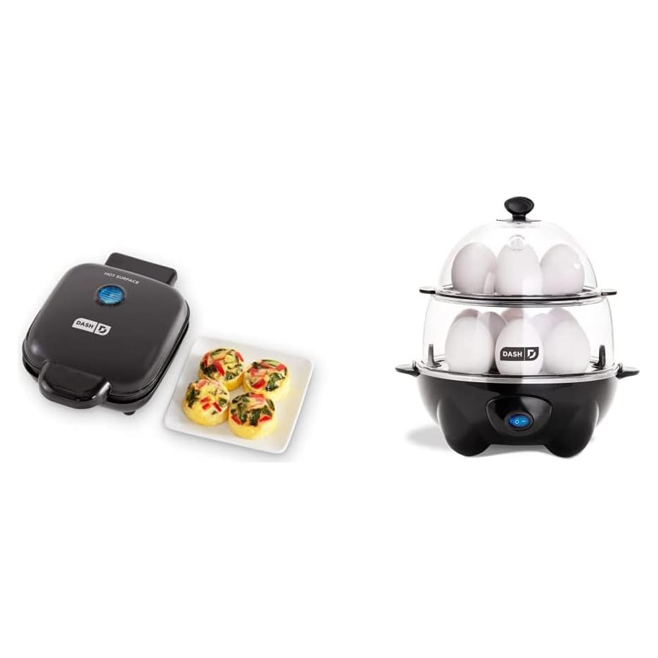 DASH Deluxe Egg Bite Maker y Rapid Egg Cooker - Negro