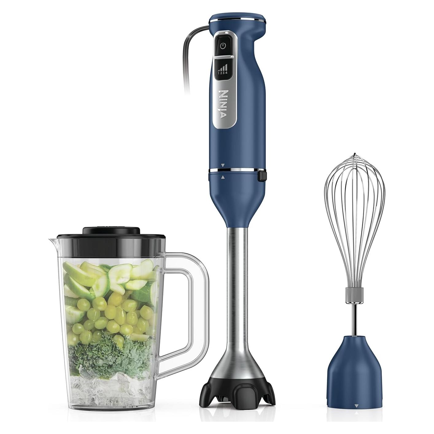 Batidora de Inmersión Ninja CI201ND, 4 Velocidades, 750W, Azul